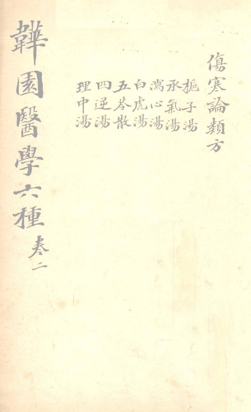 增辑伤寒类方  卷2